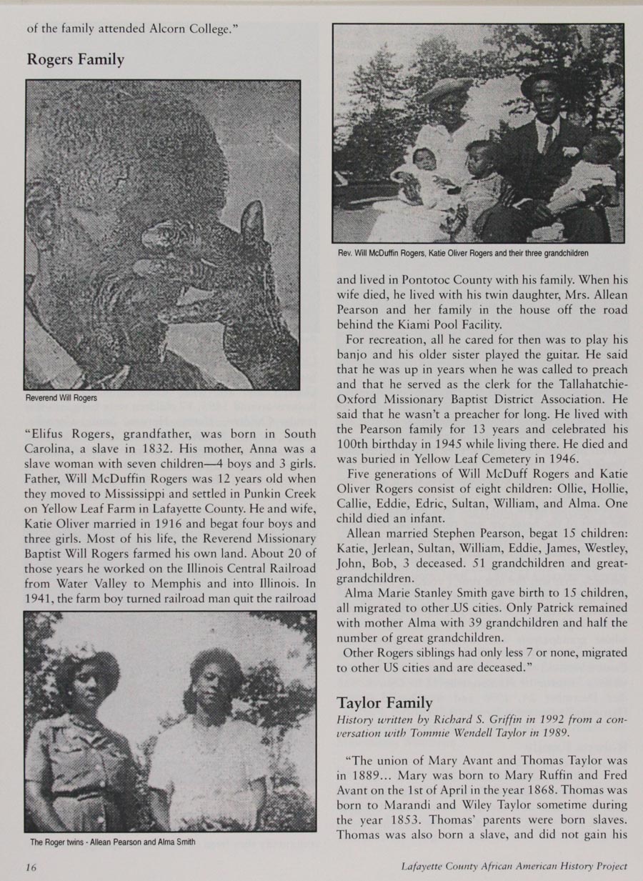 African American History Project page